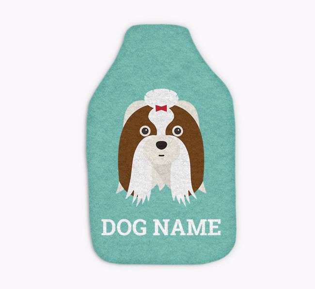 Name And Icon: Personalized {breedFullName} Hot Water Bottle